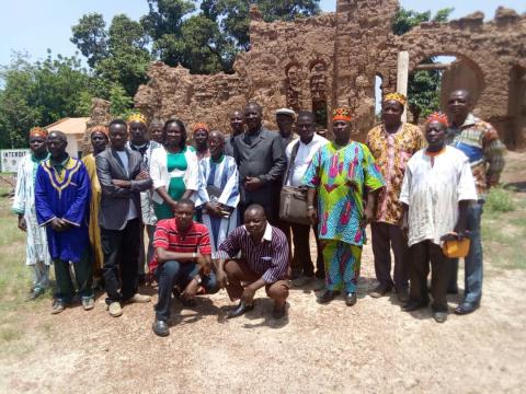 La delegation de lan CODEL avec les representants du canton du lalle