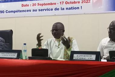 Le Directeur Exécutif National du RAME lors du Panel